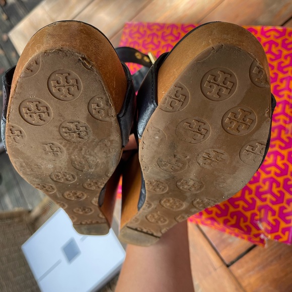 Tory Burch almita mid wedge sandal sz 10 - Picture 5 of 5